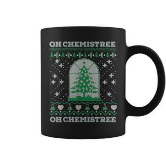 Ugly Christmas Sweater Chemistry Oh Chemistree Coffee Mug - Monsterry DE