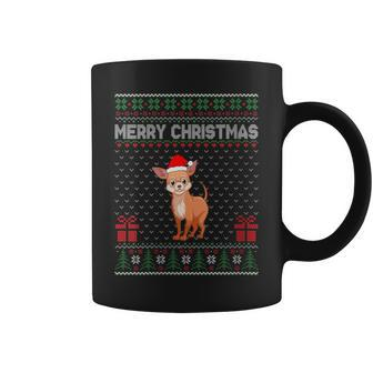 Ugly Christmas Sweater For Chihuahua Dog Ugly Xmas Coffee Mug - Monsterry AU