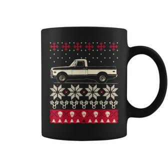 Ugly Christmas Sweater Classic American Pickup Truck Coffee Mug | Mazezy