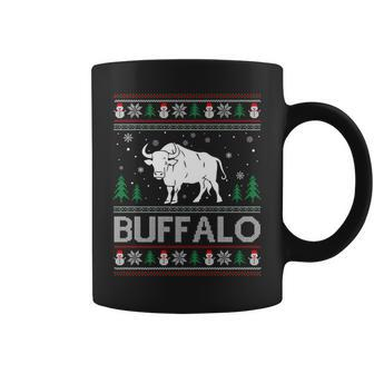 Ugly Christmas Sweater Buffalo Ugly Xmas Coffee Mug - Monsterry DE