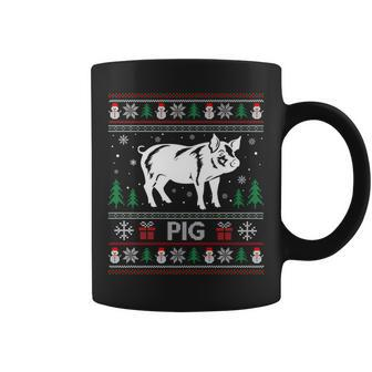 Ugly Christmas Sweater Pig Ugly Xmas Coffee Mug - Monsterry AU