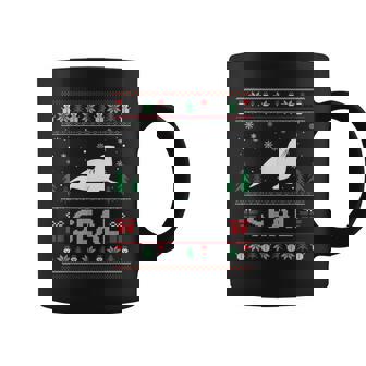 Ugly Christmas Sweater Seal Ugly Xmas Coffee Mug | Mazezy