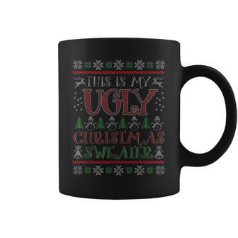 This Is My Ugly Christmas Sweater Xmas Coffee Mug - Monsterry UK