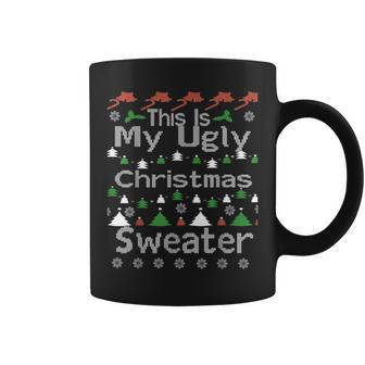 This Is My Ugly Christmas Sweater Xmas Holiday Coffee Mug - Monsterry