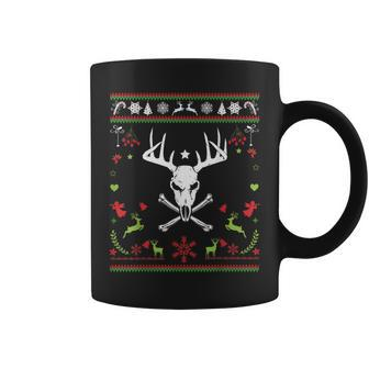 Ugly Christmas Sweater Pirate Deer Hunter Coffee Mug - Monsterry UK