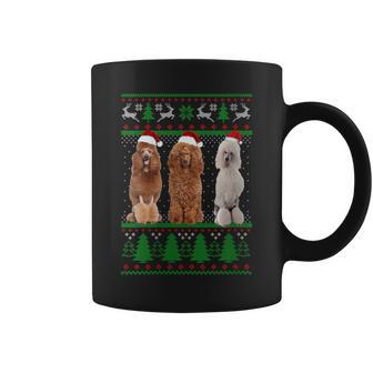 Ugly Christmas Sweater Poodle Dog Coffee Mug - Monsterry UK