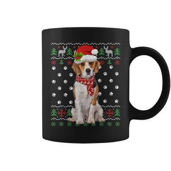 Ugly Sweater Christmas Beagle Dog Puppy Xmas Pajama Coffee Mug - Monsterry