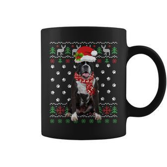 Ugly Sweater Christmas Boxer Dog Puppy Xmas Pajama Coffee Mug - Seseable