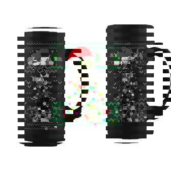 Ugly Sweater Christmas Lights Schnauzer Dog Puppy Lover Coffee Mug | Mazezy