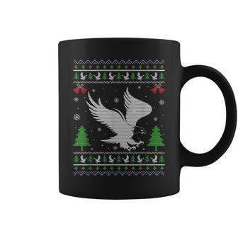 Ugly Xmas Eagle Ugly Christmas Sweater Coffee Mug | Mazezy