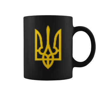Ukrainian Tryzub Symbol Ukraine Trident Coffee Mug | Mazezy
