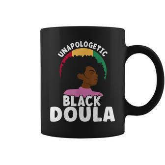Unapologetic Black Doula Junenth African American Afro Coffee Mug | Mazezy