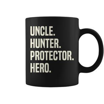 Uncle Hunter Protector Hero Uncle Profession Superhero Coffee Mug | Mazezy
