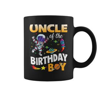 Uncle Of The Birthday Boy Space Astronaut Birthday Family Coffee Mug | Mazezy