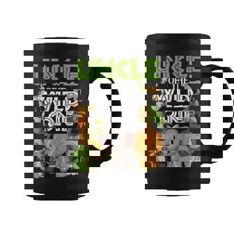 Uncle Of The Wild One Zoo Birthday 1St Family Safari Party Coffee Mug - Monsterry