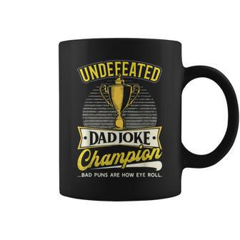 Undefeated Dad Joke Champion Fathers Day Father Gift Gift For Mens Coffee Mug | Mazezy DE