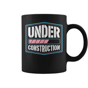 Under Construction Transgender Pride Transitioning Mtf Ftm Coffee Mug | Mazezy