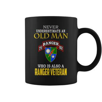 Never Underestimate A 75Th Ranger Ranger Veteran Christmas Coffee Mug - Seseable