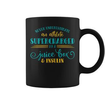 Never Underestimate An Athlete Supercharged Diabetic Coffee Mug - Seseable
