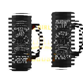 Never Underestimate An August Girl Covered By Blood Of Jesus Coffee Mug - Thegiftio