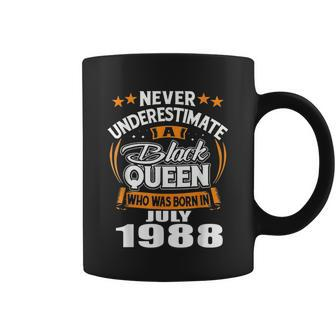 Never Underestimate A Black Queen July 1988 Coffee Mug | Mazezy UK