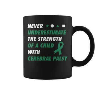Never Underestimate A Child With Cerebral Palsy Coffee Mug - Seseable