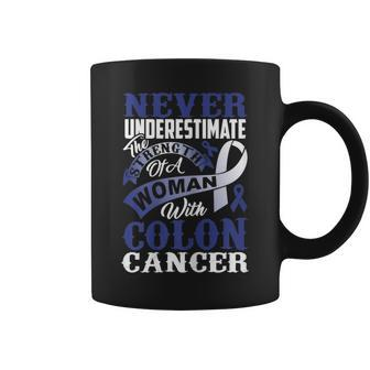 Never Underestimate The With Colon Cancer T Coffee Mug - Seseable