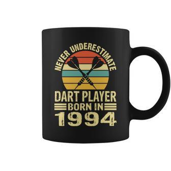 Never Underestimate Dart Player Born In 1994 Dart Darts Coffee Mug - Seseable