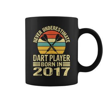 Never Underestimate Dart Player Born In 2017 Dart Darts Coffee Mug | Mazezy UK