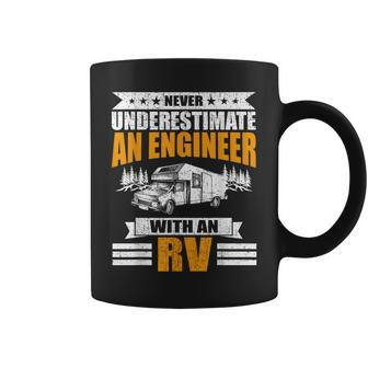 Never Underestimate An Engineer With An Rv Camping Coffee Mug - Monsterry AU