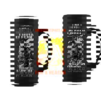 Never Underestimate A Firefighter Fireman Rescue Coffee Mug - Thegiftio UK