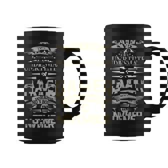 Never Underestimate A Gamer Who Was Born In November Coffee Mug | Seseable UK