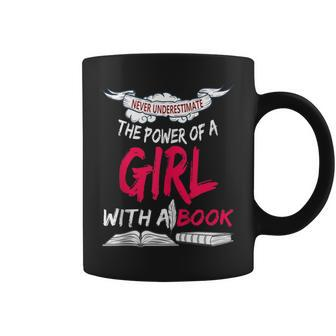 Never Underestimate A Girl With A Book Reading Coffee Mug - Monsterry AU