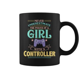 Never Underestimate A Girl With A Controller Coffee Mug - Monsterry CA