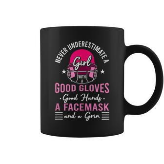 Never Underestimate A Girl With A Good Glove Good Hands A Coffee Mug - Monsterry
