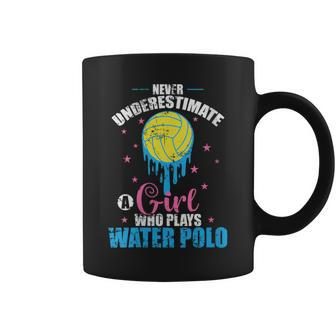 Never Underestimate A Girl Who Play Water Polo Coffee Mug - Thegiftio UK