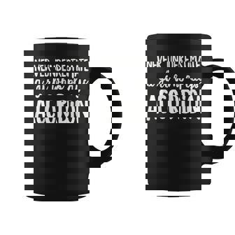 Never Underestimate A Girl Who Plays Accordion Player Coffee Mug | Mazezy