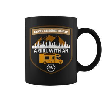 Never Underestimate A Girl With An Rv Camper Coffee Mug - Monsterry AU