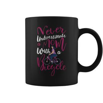 Never Underestimate A Grandma With A Bicycle Quote Coffee Mug - Seseable