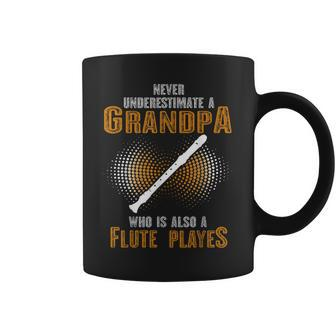 Never Underestimate Grandpa Who Is Also A Flute Player Coffee Mug | Mazezy