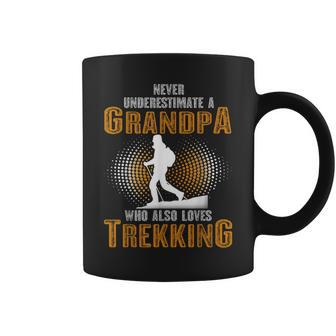 Never Underestimate Grandpa Who Is Also Loves Trekking Coffee Mug | Mazezy