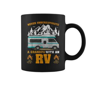 Never Underestimate A Grandpa With An Rv Camper Coffee Mug - Monsterry AU