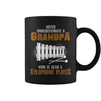 Never Underestimate Grandpa Who Is Also A Xylophone Player Coffee Mug | Mazezy