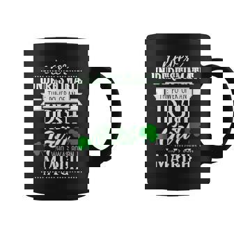 Never Underestimate Irish Girl March Birthday Coffee Mug - Seseable
