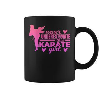 Never Underestimate This Karate Girl Coffee Mug - Monsterry UK