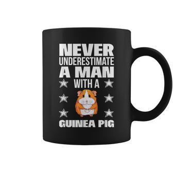 Never Underestimate A Man With A Guinea Pig Coffee Mug - Monsterry DE