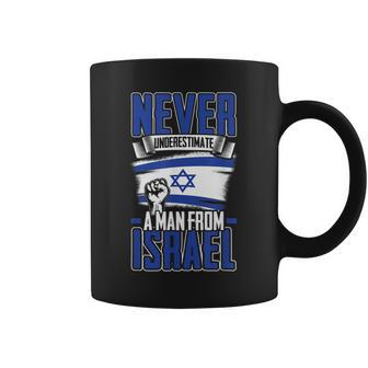 Never Underestimate A Man From Israel National Flag Coffee Mug | Mazezy