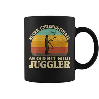 Never Underestimate An Old Juggler Juggling Circus Staff Coffee Mug - Monsterry AU