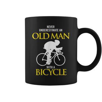 Never Underestimate An Old Man With A Bicycle Ride Coffee Mug - Seseable