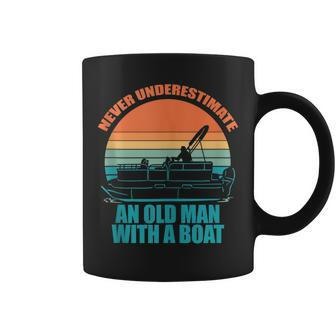 Never Underestimate An Old Man With A Boat Meme Coffee Mug - Thegiftio UK